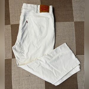 Levi's Men's Crisp White Straight Jeans